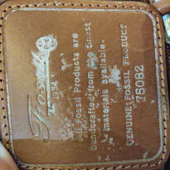 Fossil red canvas bag. GW1 - Picture 3 of 5